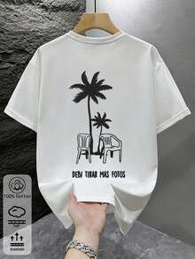 Men T-Shirts - 白色-2 - 查看 4