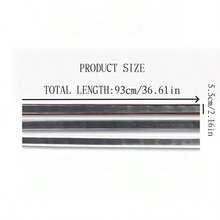 1 pieza Tira de sellado de puerta de PVC de 93cm/5.5cm, tira de sellado de ventana flexible autoadhesiva a prueba de colisiones y a prueba de sonido - A - Ver 4