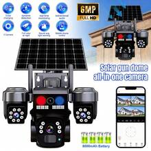 Solar Security Camera Outdoor, 6MP Dual Lens PTZ Camera With 7W Solar Panel, 355° Pan/Tilt, Color Night Vision, PIR Human Detection, 2-Way Audio, 8000mAh Battery, V380-Pro App For Home Surveillance (Without Memory Card) - QD5SXT-6MP - View 1