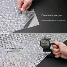 1PC Diamond Pattern Static Cling Window Film Office Partition Glass Sticker Transparent Heat Insulation Film - White - View 6