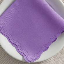 Fabric Napkin Set Of 50 Oxford Laser Finish - Lilac Hibiscus - View 2
