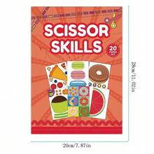 1 Pack 20-Page Sticky Paper Cutting Art Book (20*28cm/7.9"*11"), DIY Adhesive Paper-Craft Creation Kit - Multicolor - View 12
