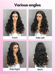 ISEE Hair Wear Go kleberfreie Body Wave 9x6 M-Cap Lace Perücke, vorbleicht, vorgeschnitten, vorgereinigt Haaransatz, 16-26 Zoll, 180% Dichte, natürliche Farbe, echte Echthaar Perücke für den täglichen Gebrauch für Frauen - SNatural - Übersicht 8