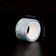 4 Rolls Macaron Glitter Nano Double-Sided Tape, Washable And Reusable High Adhesion, Transparent Glitter Double-Sided Adhesive, Home Wall Poster Fixing, Handmade DIY Anti-Slip Adhesive For Small Objects, Easy To Install And Decorate, School Supplies - One Size Fits All - View 4