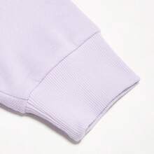 Puma Spring/Autumn Fashion Minimalist LOGO Versatile Women's Hooded Pullover Long Sleeve Knit Sweatshirt Sports Sweatshirt 58879316 - Purple - View 5