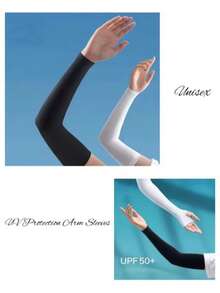 5/3/1pc Cooling Sun Protection Arm Sleeves, Unisex Breathable UV Protection Arm Guards, Suitable For Outdoor Activities And Cycling - Multicolor - View 5