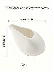 Jarra de leche de cerámica mini de 100ml/3.4oz estilo europeo elegante, botella dispensadora de salsa de leche de porcelana blanca, adecuada para café, té y juego de jarra pequeña para jarabe - Multicolor - Ver 8