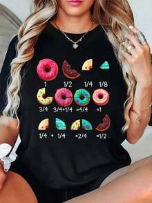 100% Cotton Math Is Tough But So Are You Back To School Math Teacher T-Shirt - Black 4 - View 1