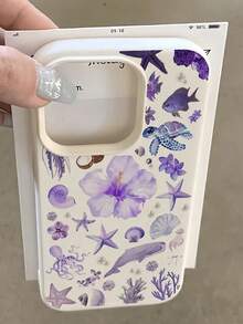 PU.Children's Elements.Shell.Stars.Suitable Color.Pink.White.Shock Resistant.Design.Fashion.1 Piece.Full Coverage.TPU.Compatible.Children's Series.161514131211.ProMax. - 多色 10 - 查看 12