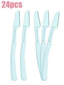 Foldable , Portable Facial Hair Removal Shaver, Eyebrow Trimmer With Precision Blade, Women's Facial Hair Removal Tool, Multi-Color Disposable/Reusable Eyebrow Shaping Razor, Gentle Exfoliating Eyebrow Shaping Facial Grooming Razor - Multicolor - View 15