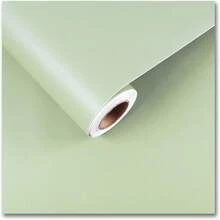 1 Rollo de Papel Tapiz Autoadhesivo Impermeable de unicolor Suave Verde Claro Fácil de Aplicar para Sala de Estar Cajón Gabinete Renovación General Decoración del Hogar Soporte de TV Estantería 40CM*100/300/500CM - verde - Ver 4