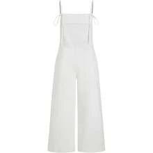 cider Overalls For Women Denim Jumpsuits Adjustable Strap Baggy Wide Leg Jean Overalls With Pockets Variant 1 - White - View 1