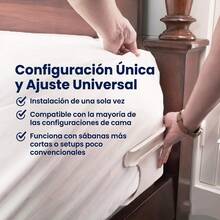 4 piezas Sujetadores de sábana, Clips multifuncionales invisibles para fijar sábanas y fundas de cama para uso doméstico, sin agujas seguros, evitan el desplazamiento de la ropa de cama,Apariencia elegante, Suministros para el hogar - Blanco - Ver 6