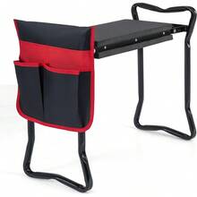Garden Kneeler And Seat, Heavy-Duty Garden Bench W/Large Tool Pouch, Widen EVA Foam Kneeling Pad, Portable Gardening Helper For Women Men Seniors, Foldable Garden Stool For Kneeling & Sitting - Black - View 2