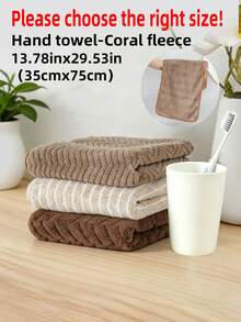 3/6pcs|Mixed Towel Set - Face Towel Set - Size 26.56x55.12inch/70x140cm, 13.78x29.53inch/35x75cm - Coral Fleece Material Soft Skin-Friendly Absorbent Quick-Drying - Easy To Dry No Shedding No Fading - With Hanging Ring Convenient For Drying - Essential Daily Home Set - Unisex All Season - Suitable For Bathroom, Kitchen, Bedroom, Pool, Sauna, Gym, Living Room, Hotel, Travel, Christmas Gift, Back To School And Other Scenarios - Multicolor - View 17
