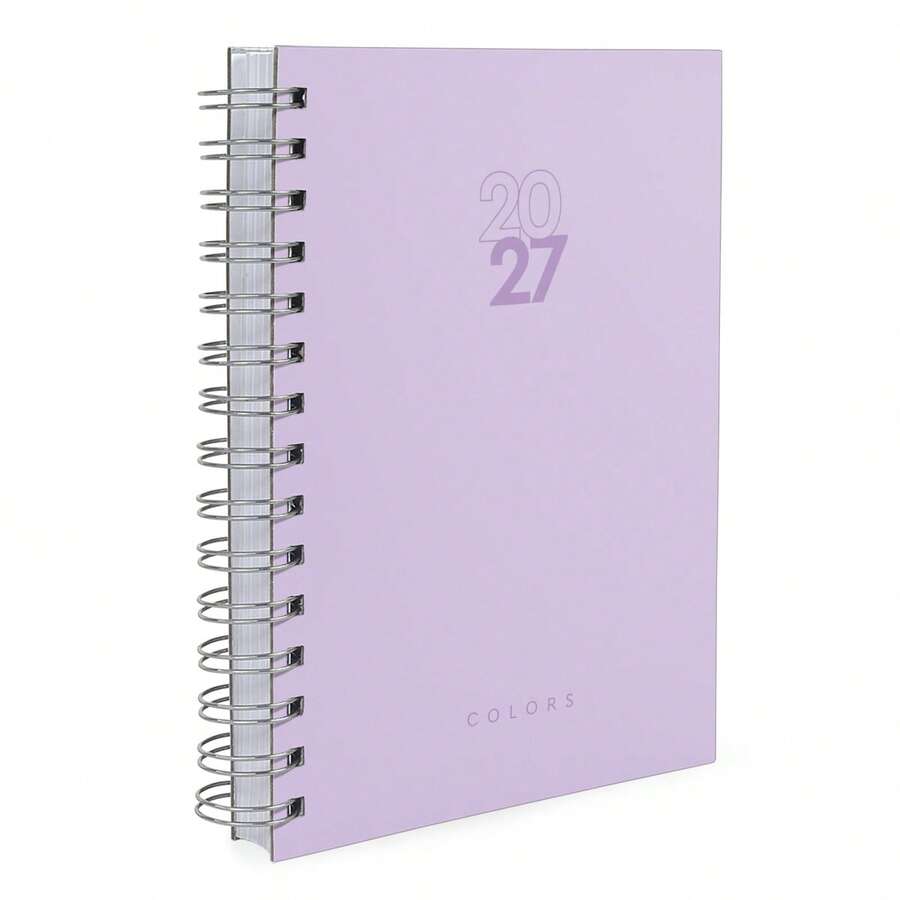 iscool 2026 Solid Colors Hardcover Agenda - 紫丁香色 - 查看 1