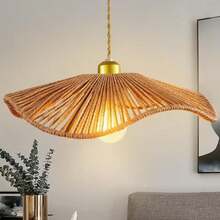 1pc Or 2pcs Handmade Woven Lampshade, Hot-Selling Lampshade, (Specific Size Is Marked On The Product Image, Based On Standard Size) Suitable For Home Lighting Decoration, Replacement Lampshade, - Semicircle - View 11