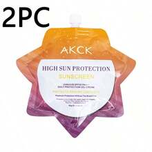 1入 SPF50 PA+++ 亮白防曬乳，輕盈臉部與身體防曬，含UV防護，保濕不油膩配方，幫助預防曬傷與暗沉肌膚，夏季戶外護膚，旅行裝 - 彩色 - 查看 12