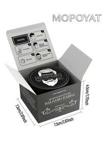 Bálsamo para barba MOPOYAT: ¡Realza el atractivo de tu barba! Cuidado diario de la barba. La barba es el verdadero sello distintivo de un hombre: el regalo perfecto para novios, padres y amigos varones. Fórmula sin alcohol. - 1 pieza - Ver 11