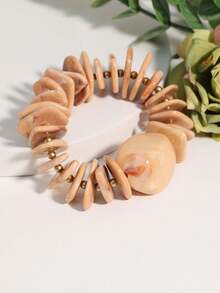 1pc Minimalist Fashion Geometric Beaded Bracelet - 1 Simple Geometric Bracelet - View 18