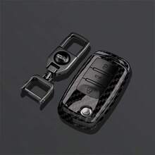 1件碳纖維紋路ABS塑料鑰匙遙控器保護套，適用於VW Polo Tiguan Passat B5 B6 B7 Golf 4 5 6 MK6 Jetta Lavida、Octavia汽車鑰匙殼替換 - A款 - 查看 8