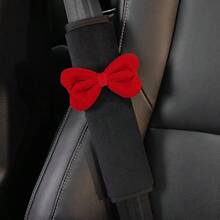1 Stück/2 Stücke Auto-Sicherheitsgurt-Schleife Plüsch-Schulterpolster, Anti-Scheuer-Nacken-Sicherheitsgurt-Überzug, Damen-Auto-Accessoires - A - View 7