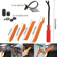 Bộ 130 món kẹp nhựa đa năng cho ô tô, kèm dụng cụ tháo lắp, phù hợp cho cản xe, trang trí cửa xe - A - Xem 3