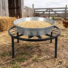 Metal Flower Stand Bracket, Chicken Feeder Bracket Waterer Bracket Accessories, Suitable For Flower Pot Stand, Chick Sand Bath Basin - Black - View 4