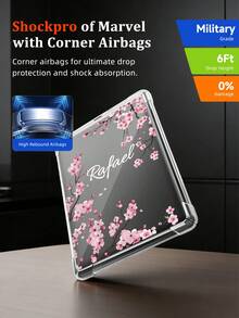 Ayotu Custom Sakura Pattern & Name Transparent Kindle Protective Case, Suitable For All-New Kindle Paperwhite 12th Generation (2024 Model, 7 Inch, Thin & Scratch-Resistant Silicone Back Cover Compatible With 6" All-New Kindle (11th Generation-2024/2022 Release, Compatible With Clara Colour, Clara Bw 6 Inch, Libra Colour 7 Inch - Multicolor - View 10