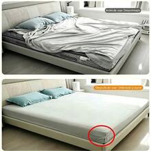 4 piezas Sujetadores de sábana, Clips multifuncionales invisibles para fijar sábanas y fundas de cama para uso doméstico, sin agujas seguros, evitan el desplazamiento de la ropa de cama,Apariencia elegante, Suministros para el hogar - Blanco - Ver 8