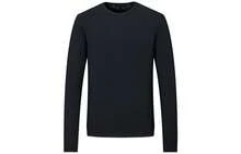 ARMANI EXCHANGE Logo Embroidered Knitted Jumper Black - Black - View 1