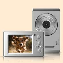 Fotocamera digitale CCD vintage con autofocus, qualità d'immagine 1080P HD, zoom ottico 16x, supporta la registrazione video fluida, dotata di batteria da 700mAh, facile da usare, leggera e portatile, con filtri multipli disponibili, ideale per gli appassionati di viaggi e come regalo per amici e familiari. - Visualizzare 12