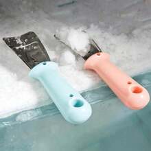 Bộ 2 dụng cụ rã đông tủ lạnh chống trầy xước, gồm 2 móc treo không cần khoan không gây hư hại, dụng cụ cạo đá bằng thép không gỉ, thiết kế treo, dụng cụ làm sạch tuyết tủ lạnh - dụng cụ cạo băng - Xem 9