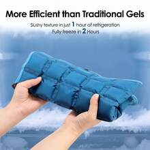 13x22 Inch Large Ice Pack For Back Relaxation Reusable Cold Pack For Knee Leg - B-Blue - View 5