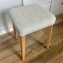 Square Stool Cover Elastic Dining Table Chair Cover Bench Cover Non-Slip - Multicolor - View 8