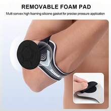 1pc Adjustable Tennis Elbow Support Strap, Detachable Pad, Comfortable Fabric, Suitable For Men And Women Golf Elbow Support - Multicolor - View 5