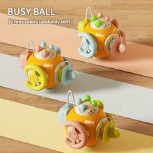 1pc New Upgraded ABS Compact 6-In-1 Busy Cube Toy, Develops Sensory And Fine Motor Skills, Suitable For Infants Christmas And Birthday Gift (Random 3-Color Combination) - Multicolor - View 6