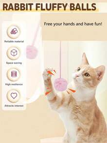 Cat Toy, Cat Spring Ball Retractable Spring Toy, Colorful Spring Tube, Interactive Rolling Ball Colorful Lively Spring Coil, Cage Mouse Spring Action Toy, Indoor Cat Pet Supplies, Durable And Sturdy, Encourage Cat Exercise, Random Color - View 8