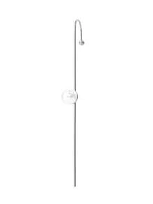 1pc Stainless Steel Women's Ear Hook Piercing Earring, One-Piece Piercing Needle Ear Clip Style, Round Faux Pearl Minimalist , Cool Minimalist Korean Ins Style, Gold Color, Suitable For Women's Daily Commute, Dating, Store Visiting, Vacation, Travel, Photo Shooting, Suitable As Gentle Niche Atmosphere Accessory Gift For Best Friend, Girlfriend On Birthday, Valentine's Day, Christmas - Earrings - View 5