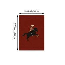 1pc Vintage Western Gothic Skeleton Cowboy Riding Black Horse Wall Art, Minimalist Canvas Poster, Terracotta Red Aesthetic Decorative Painting, Suitable For Living Room, University Dorm, Frameless/Framed/Wooden Hanging Art - Pattern - View 12