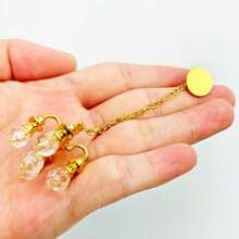 Mini Crystal Chandelier Miniature Ornament, No Electricity Required, Metal And Faux Crystal Splicing Craft, Light Luxury Home Static Decoration, Suitable For Dollhouse Living Room Scene, DIY Sand Table Architectural Layout And Miniature Scene Arrangement Accessories - A - View 6