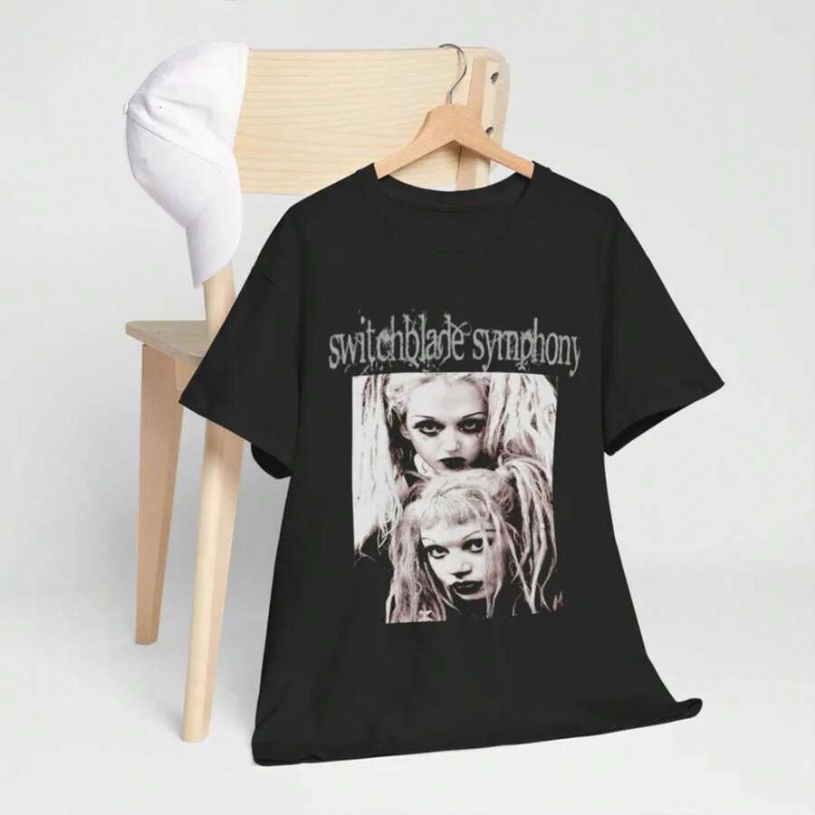 Switchblade Symphony Darkwave Goth T-Shirt - Black - View 1