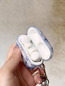 苹果手机饰品蝴蝶图案外壳 兼容 AirPods 兼容 Airpods1/2 AirPods Pro - 藍色 - 查看 4