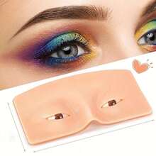 3D Silicone Eye Makeup Practice Pad, Reusable Eyeshadow Eyeliner Tattoo Training Board, Suitable For Beginner Makeup Artists - View 1