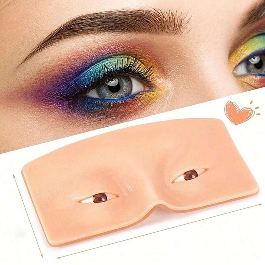 3D Silicone Eye Makeup Practice Pad, Reusable Eyeshadow Eyeliner Tattoo Training Board, Suitable For Beginner Makeup Artists - View 1