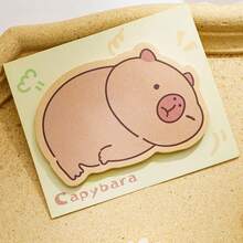 Cartoon Animal Shaped Sticky Notes, Multiple Cute Patterns, Thick Paper No Bleed Through, Moderate Adhesion. Suitable For Notes, Bullet Journal, Memo, Macaron Soft Background Color, Student And Office Use, Cute And Practical. School Supplies - A - View 8