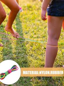 1pc Large Size Elastic Jump Rope, Rubber Bead Rope And Cord, Perfect As Gift Bag Filler And Birthday Party Favor, Elastic Jump Rope - Multicolor - View 9