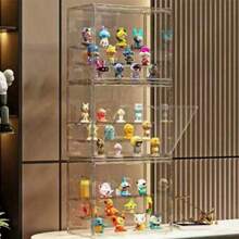 亚克力桌面展示柜，透明防尘收藏品收纳展示柜 - 彩色 - 查看 4
