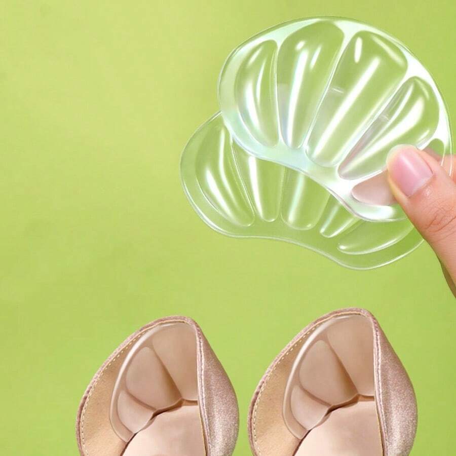 Silicone Heel Pads For Women, Anti-Slip Heel Grips For High Heels, Heel Inserts To Prevent Heel Slipping, Half Size Down Shoe Pads - Clear - View 1