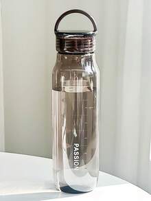 1 Stück japanische minimalistische transparente Polycarbonat-Wasserflasche mit drehbarem Deckel, auslaufsicher, hitzebeständig, tragbarer Becher, geeignet für Schule, Zuhause, Büro und Outdoor-Aktivitäten. Leicht zu tragen, langanhaltend und stilvoll, perfekte Wasserflasche für den täglichen Gebrauch von Erwachsenen und Studenten. - neu - Übersicht 7